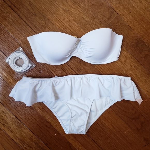 Victoria's Secret Other - VS white ruffle bikini set